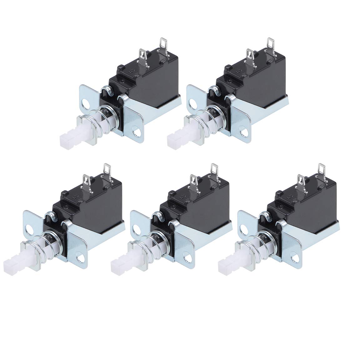 Amazon.com: uxcell Push Button Switch 5A 250V SPST 2 Pin 1